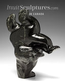 9" Diving Bear by Moe Pootoogook *Houdini*