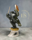 10” Drum Dancing Bear by Derrald Taylor *Leader of the Band*