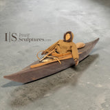 VINTAGE 22" Kayak and Hunter by Samwillie Niviaxie *Glide*