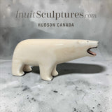 VINTAGE Rare 5" Ivory Walking Bear by M. Tiulana *Open Wide*