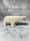 VINTAGE Rare 5" Ivory Walking Bear by M. Tiulana *Open Wide*