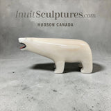 VINTAGE Rare 5" Ivory Walking Bear by M. Tiulana *Open Wide*