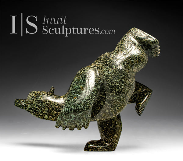 12" 2 Way Dancing Bear by Moe Pootoogook *Olympic Gold*