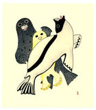 2008 ARCTIC SEALS by Kananginak Pootoogook
