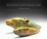 12" Mother and Cub Swimming Bears by Bill Nasogaluak