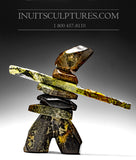 18" Masterful Inukshuk by Paul Bruneau