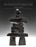 Inukshuk noir 7" par Mosesee Pootoogook