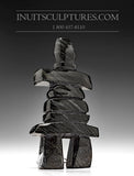 Inukshuk noir 7" par Mosesee Pootoogook
