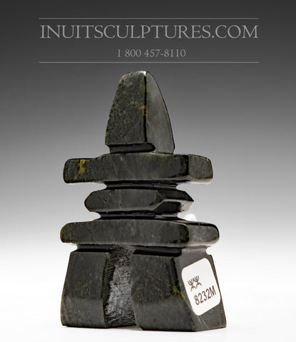 4" Inukshuk by Abraham Simeonie