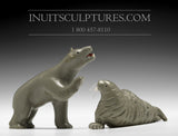 3.5" Bear & Walrus by Elite Master Carver Jimmy Iqaluq *BFFs*