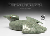 12" Pale Green Loon by Jimmy Iqaluq