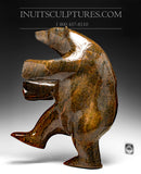 20” Last Striking Brown Dancing Bear by Nuna Parr