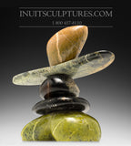 9" Masterful Inukshuk by Paul Bruneau