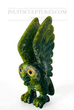7" "Covid Collection" Apple Green Owl Spirit avec yeux Orange Pekoe par Toonoo Sharky