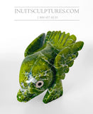 7" "Collection Covid" Esprit d'oiseau furtif vert pomme par Toonoo Sharky
